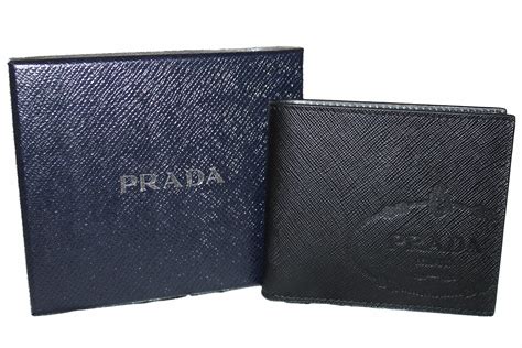 prada saffiano billfold|authentic Prada wallet sale.